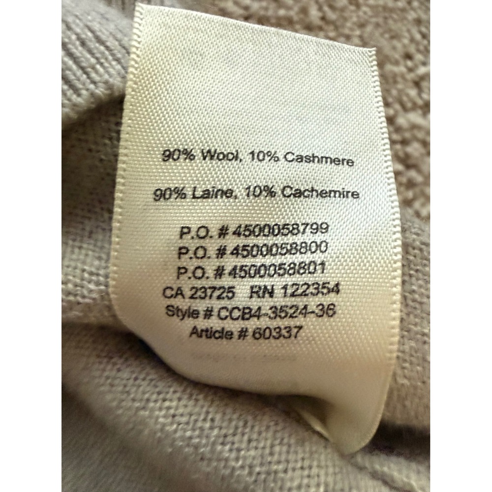 Wilfred Aritzia V-Neck Sweater Women S Grey Wool Cashmere Knit Pullover Luxury - Picture 8 of 9